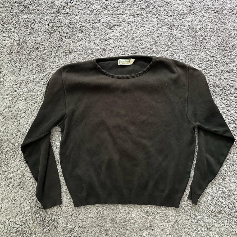 Vintage black L.L. Bean made in USA long sleeve.